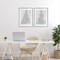 Stupell Industries Veiled Nude Silhouettes 2pc Framed Print Under Glass Set, design by Melissa Wang